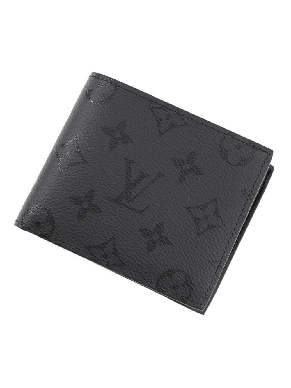 Louis Vuitton Bifold Wallet Monogram Midnight Portefeuille Marco Black